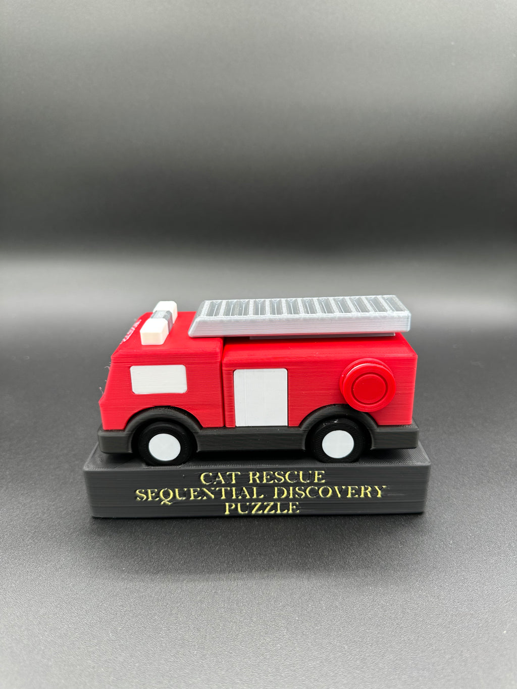Cat Rescue Sequential Discovery Firetruck Puzzle Box