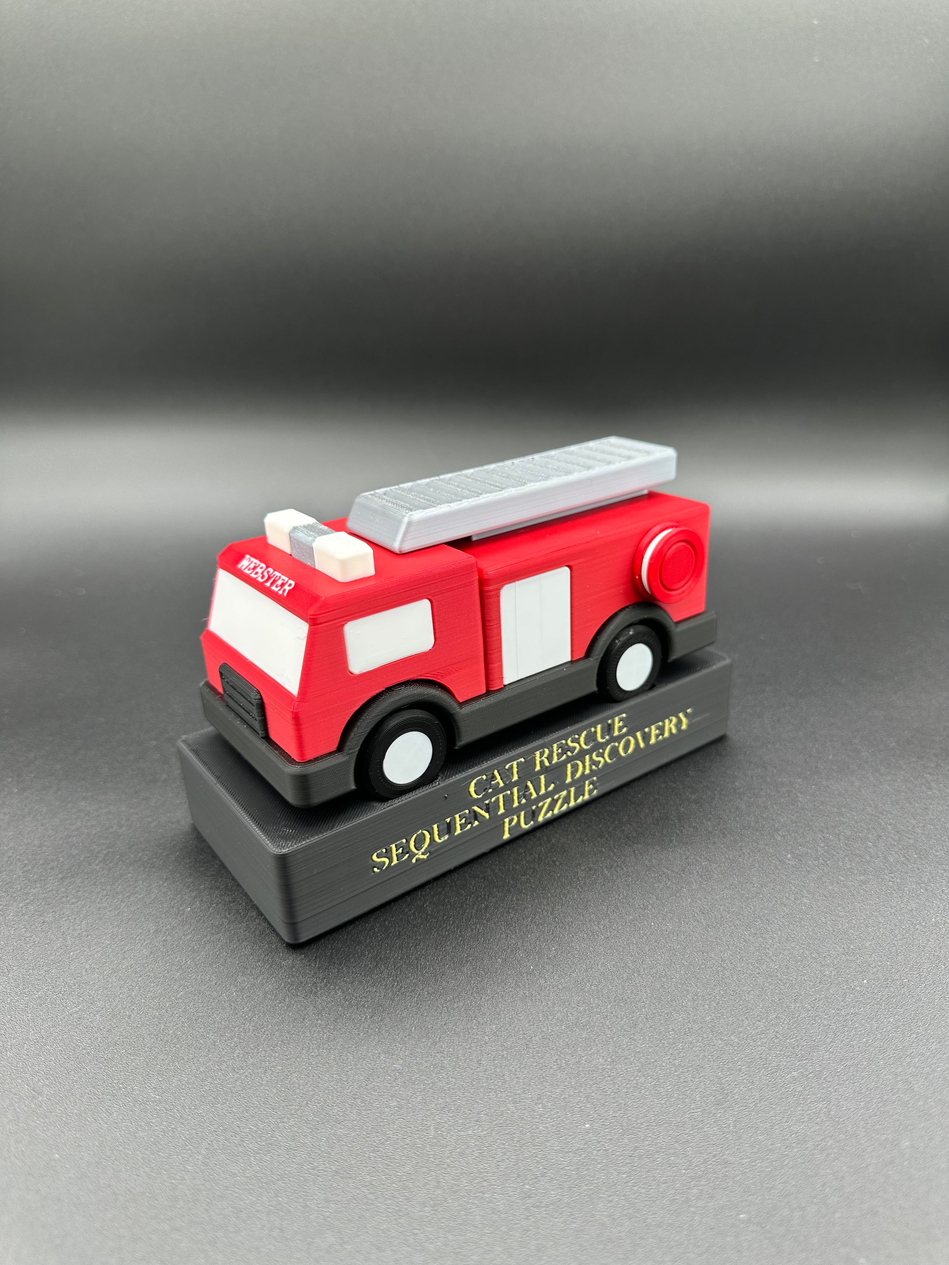 Cat Rescue Sequential Discovery Firetruck Puzzle Box